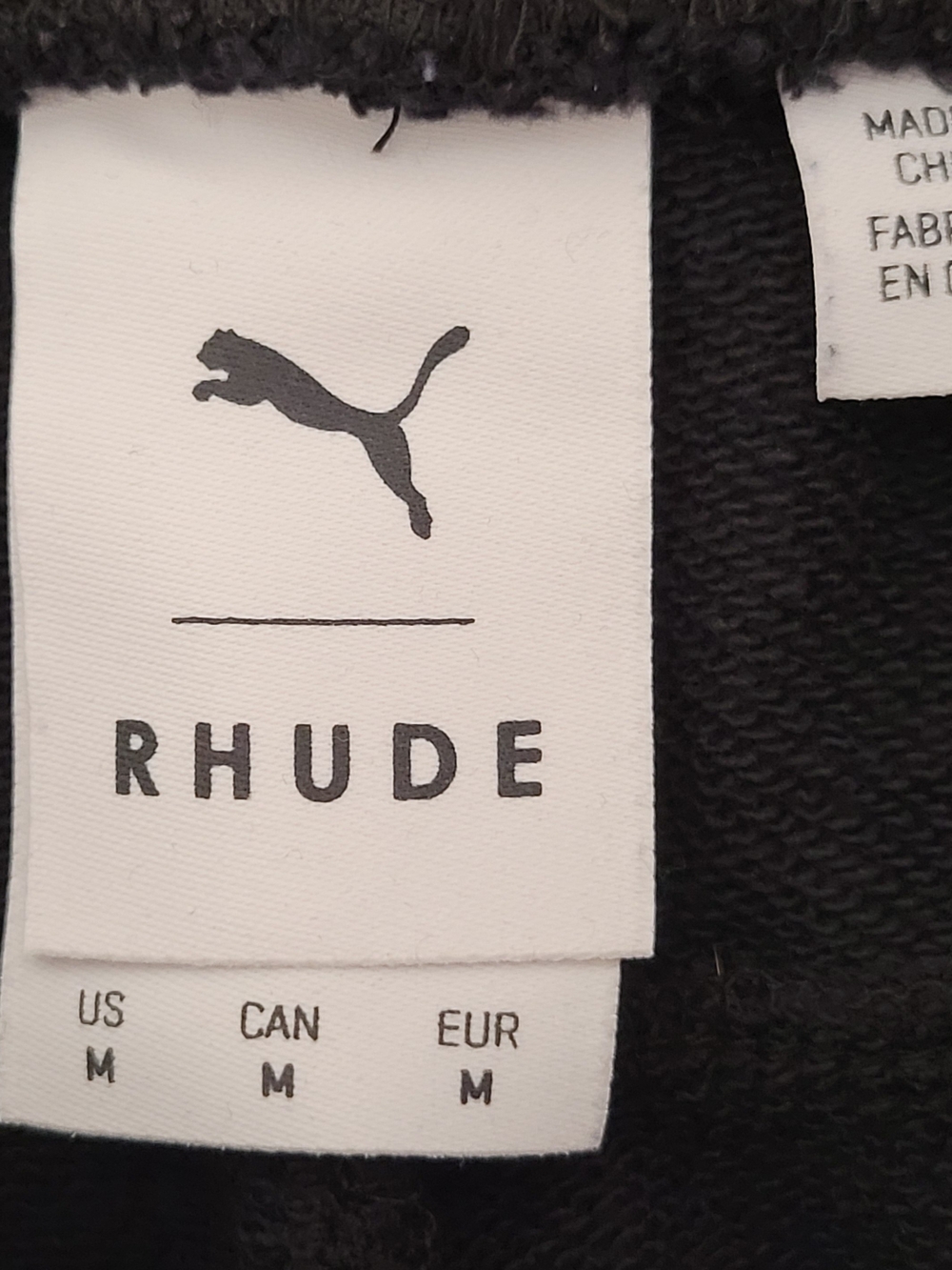 PUMA x Rhude Traxedo Track Pants Black Teal Drawstring Size M Heavyweight 2020 - Picture 10 of 12